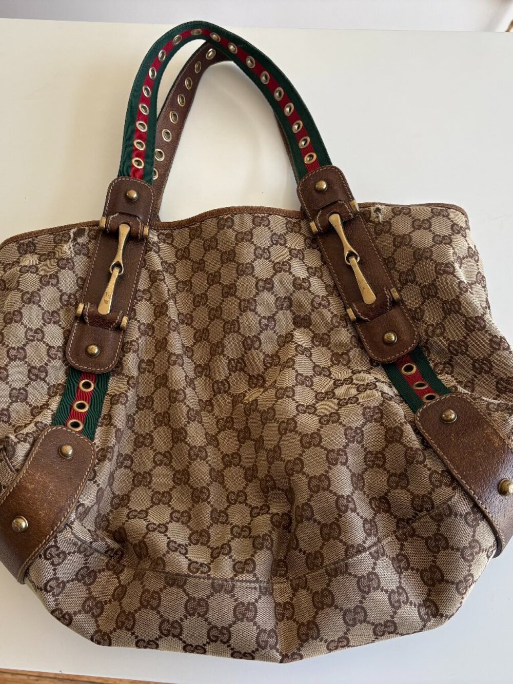 GUCCI Vintage Boho Bag with grommets